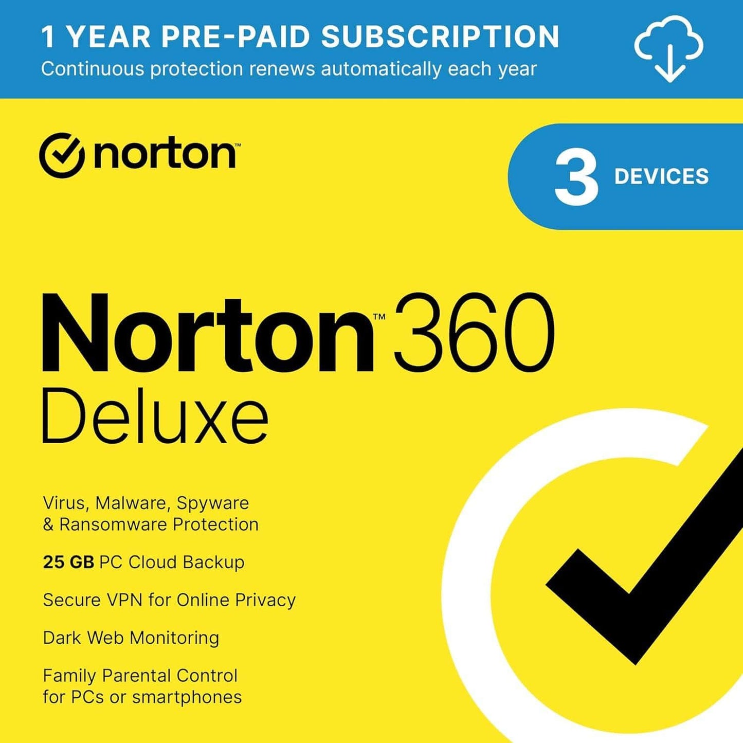 Norton 360 Deluxe - Instant Download for Windows and Mac