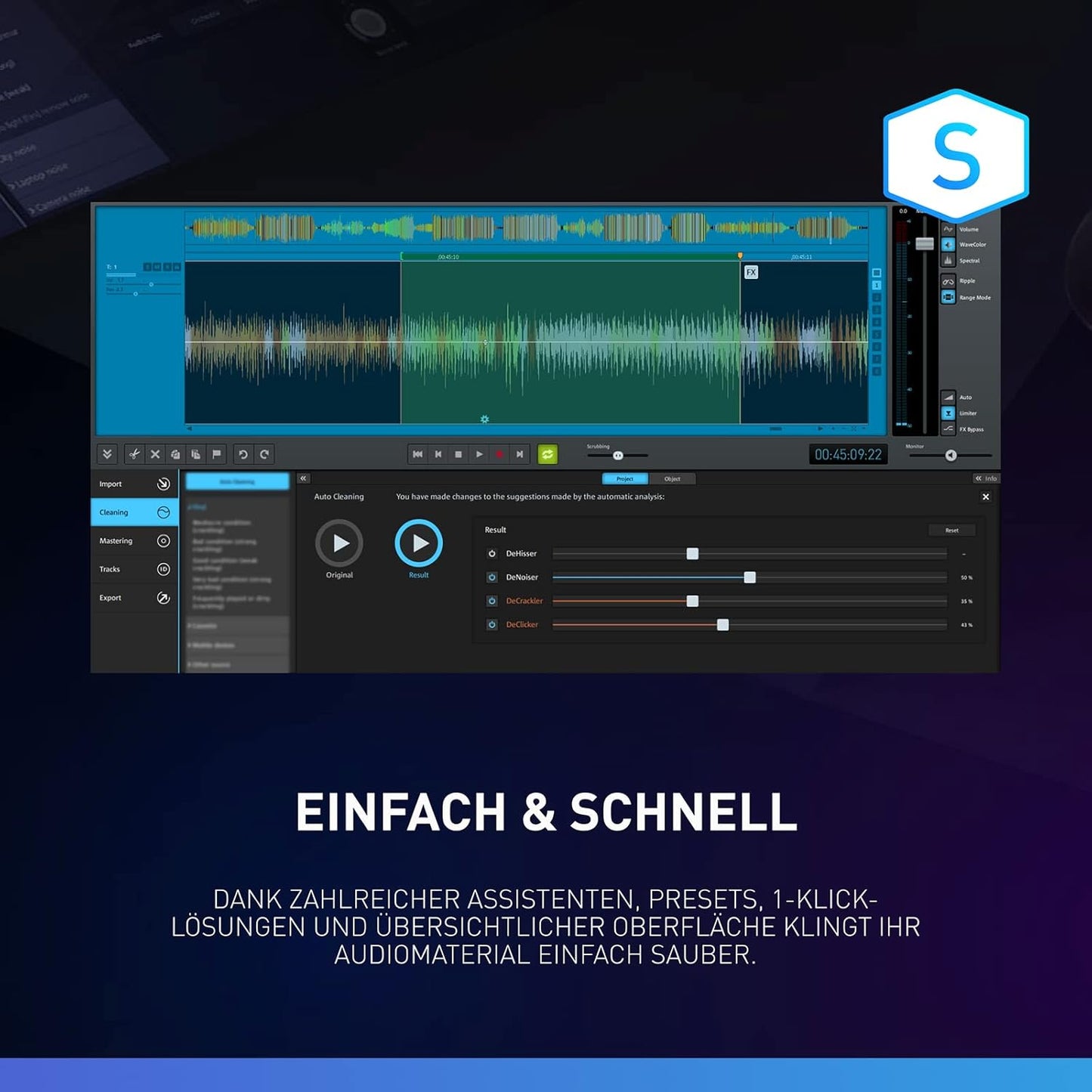 Magix Sound Forge Audio Cleaning Lab 4 - Instant Download for Windows