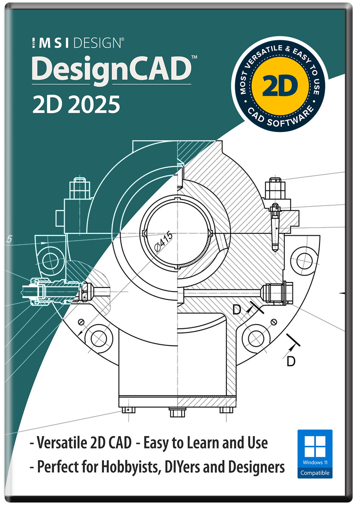 DesignCAD 2D Express 2025 - Instant Download for Windows