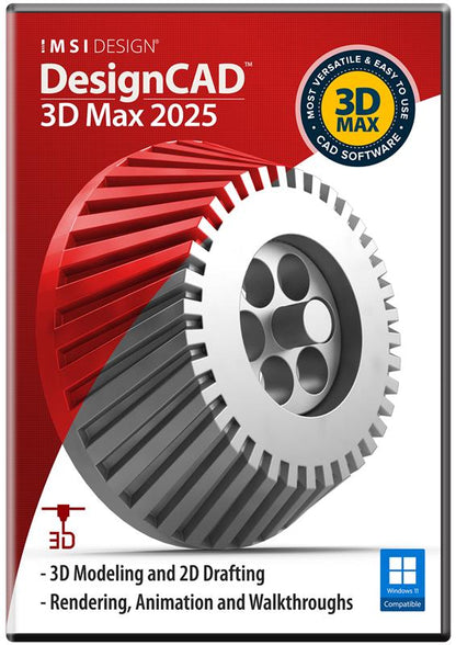DesignCAD 3D Max 2025 - Instant Download for Windows