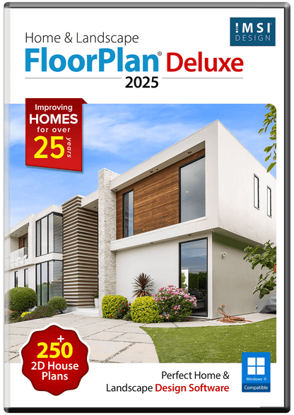FloorPlan 2025 Home & Landscape Deluxe - Instant Download for Windows