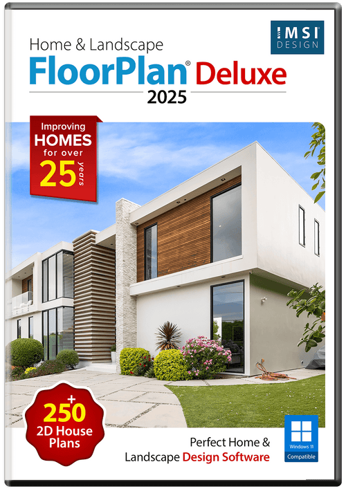 FloorPlan 2025 Home & Landscape Deluxe - Instant Download for Windows