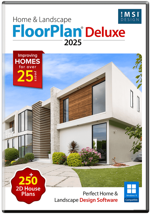 FloorPlan 2025 Home & Landscape Deluxe - Instant Download for Windows