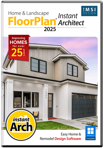 FloorPlan 2025 Home & Landscape Instant Architect - Instant Download for Windows
