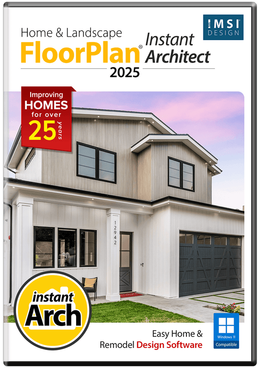 FloorPlan 2025 Home & Landscape Instant Architect - Instant Download for Windows