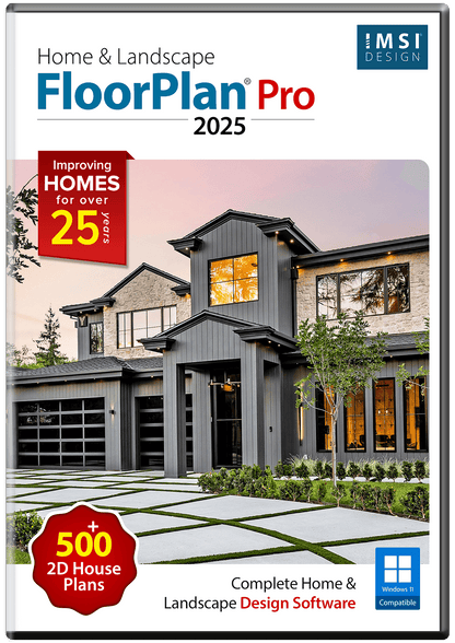 FloorPlan 2025 Home & Landscape Pro - Instant Download for Windows