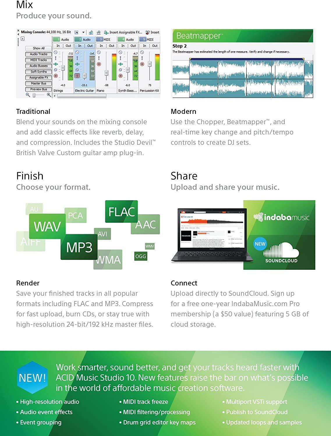 Magix Acid Music Studio 10 - Instant Download for Windows