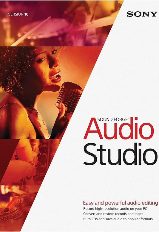 Magix Sound Forge Audio Studio 10 - Instant Download for Windows