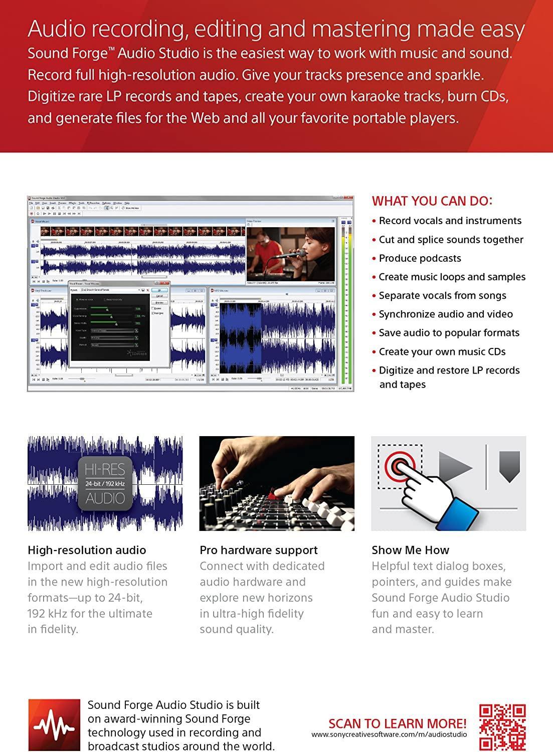 Magix Sound Forge Audio Studio 10 - Instant Download for Windows