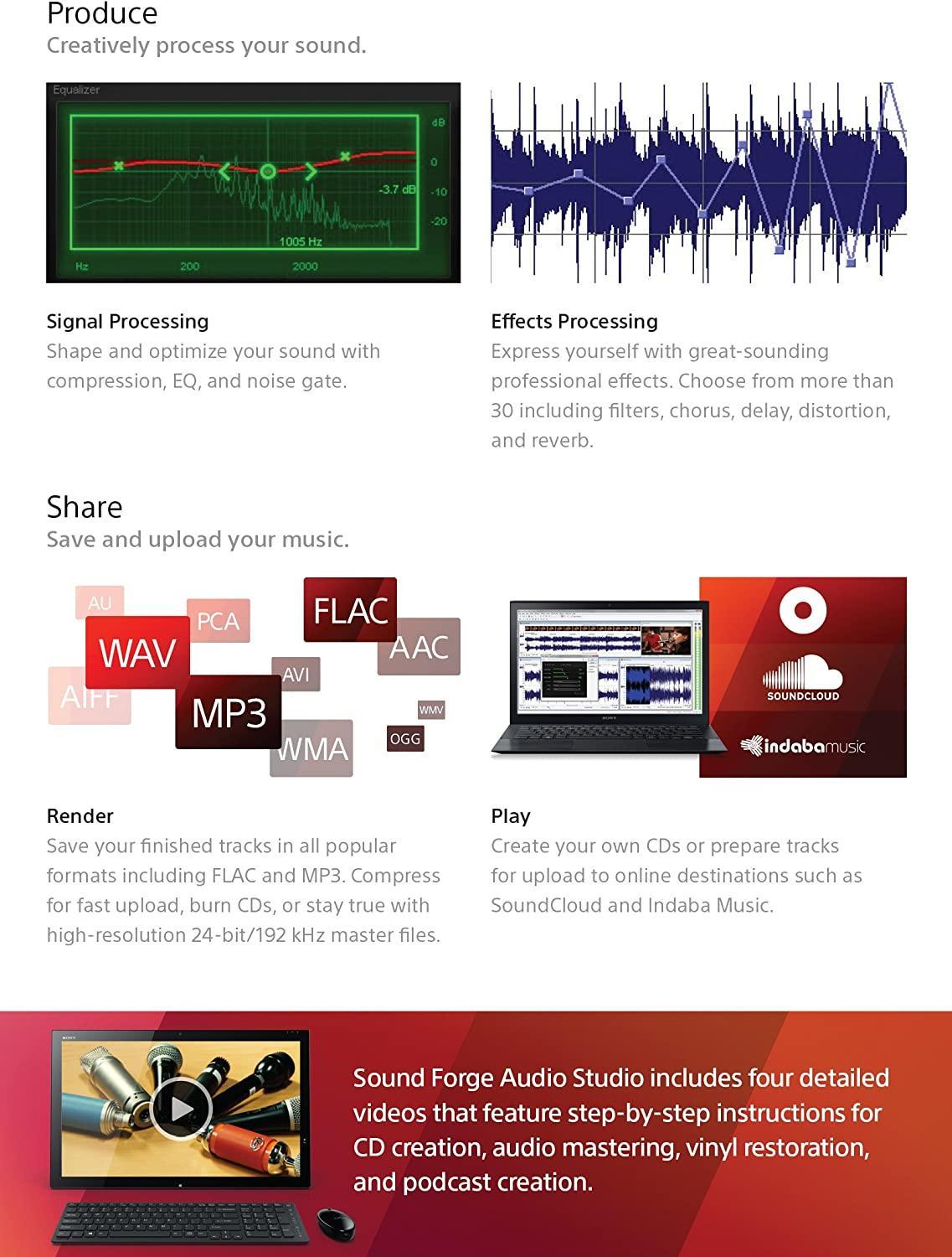 Magix Sound Forge Audio Studio 10 - Instant Download for Windows