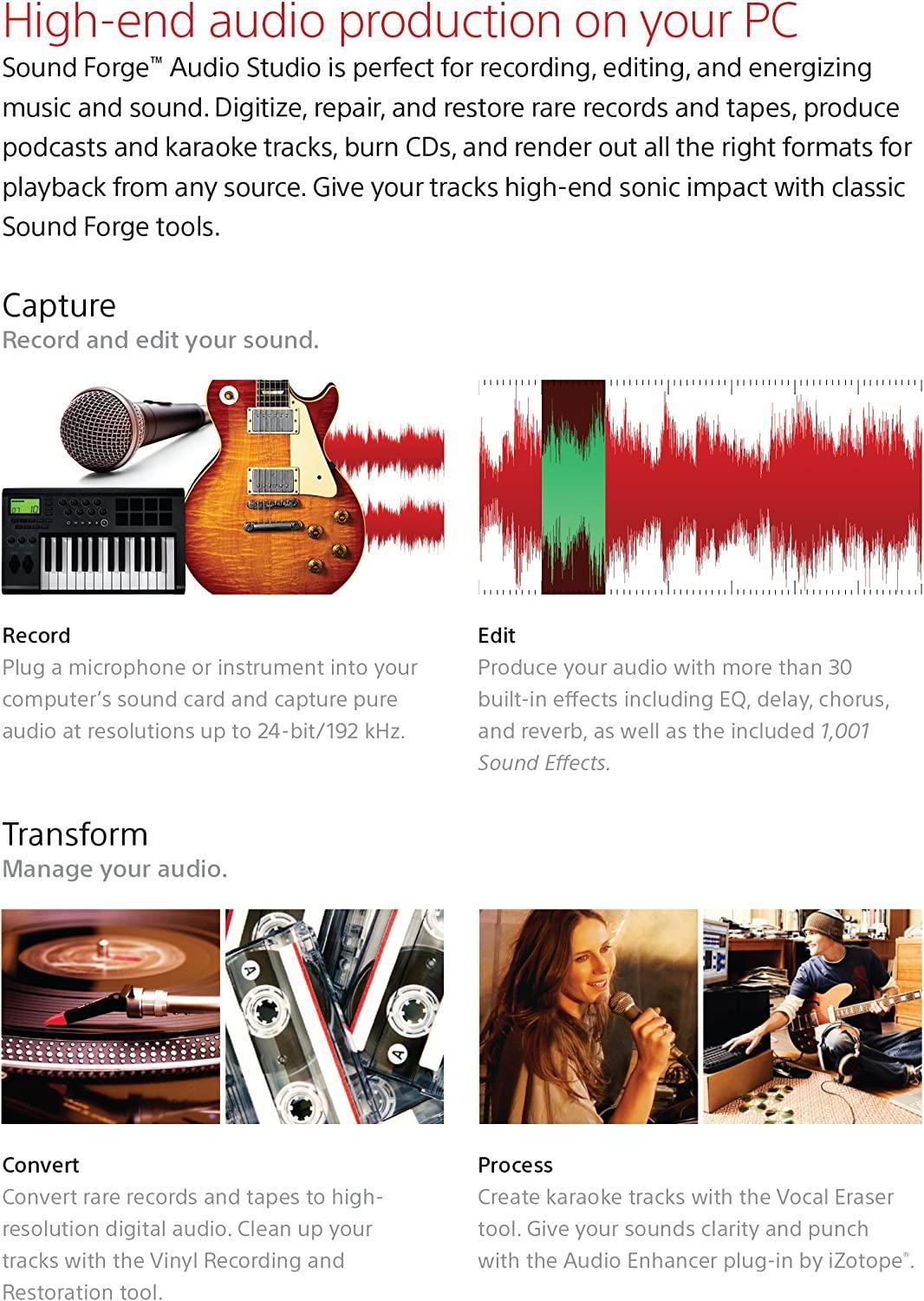Magix Sound Forge Audio Studio 10 - Instant Download for Windows