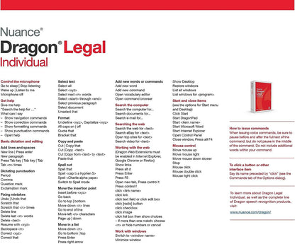 Nuance Dragon Legal 15 - Instant Download for Windows