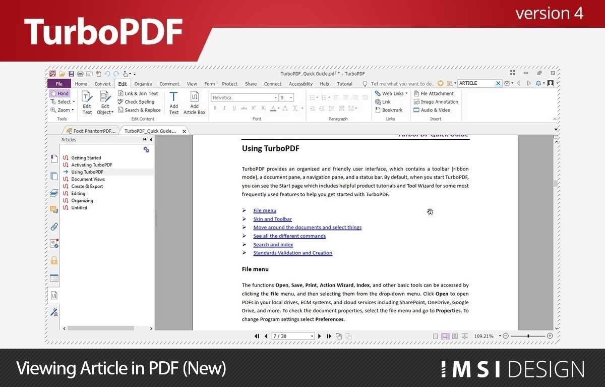 TurboPDF v4 - Instant Download for Windows