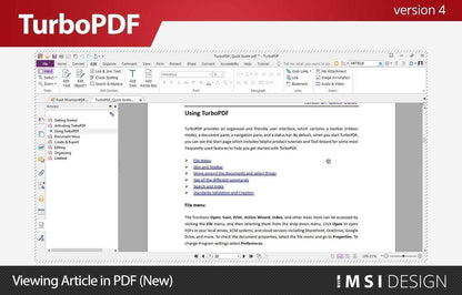 TurboPDF v4 - Instant Download for Windows