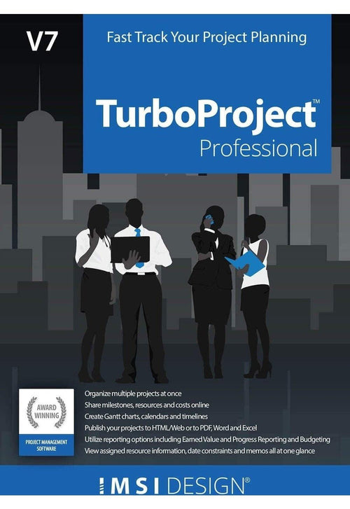 TurboProject Professional v7 - Instant Download for Windows